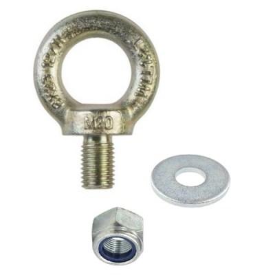 M8 EYE Bolt I with washer and lyloc nut
